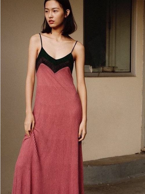 Zara Knit Knit Midi Dress